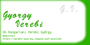 gyorgy verebi business card